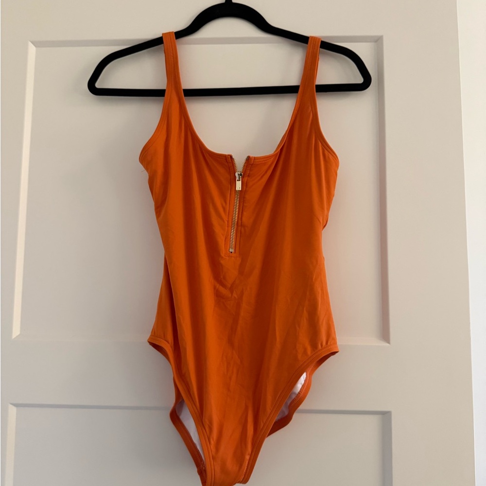 Orange One Piece Swimsuit